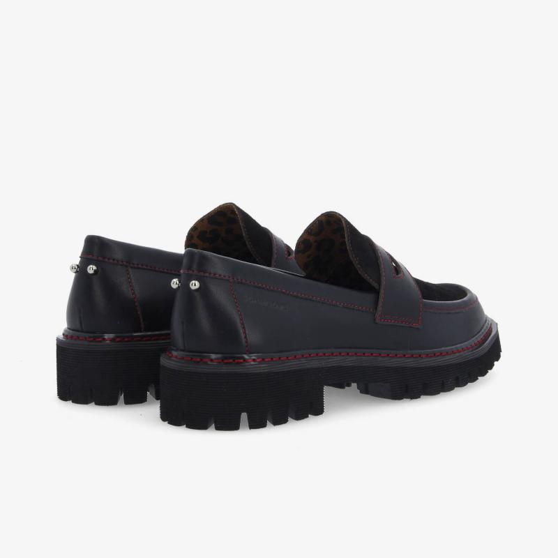 MYSEN LOAFER W - NAPPA/SUEDE - BLACK